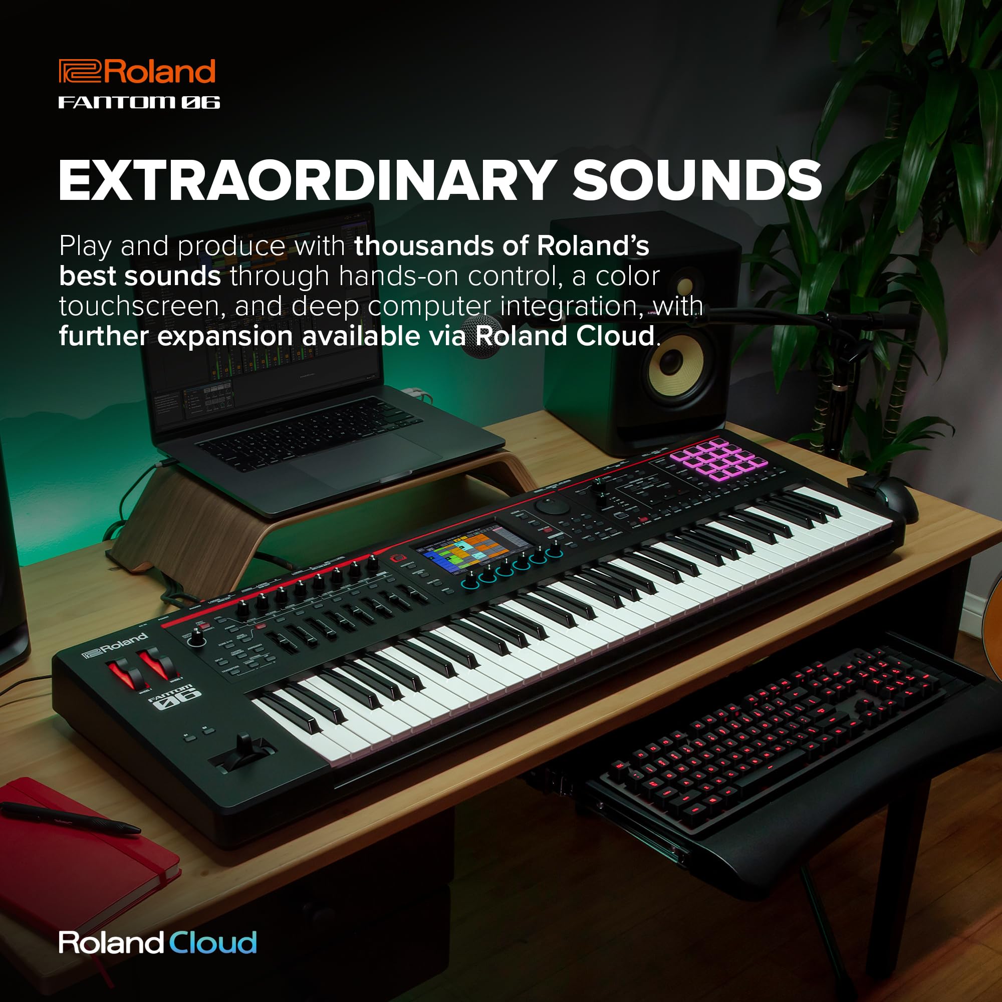 Amazon.com: Roland FANTOM-06 | 61-Note Synthesizer Keyboard